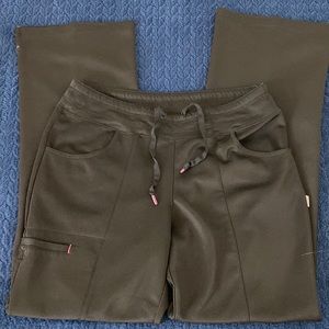 Smitten, black scrub pants